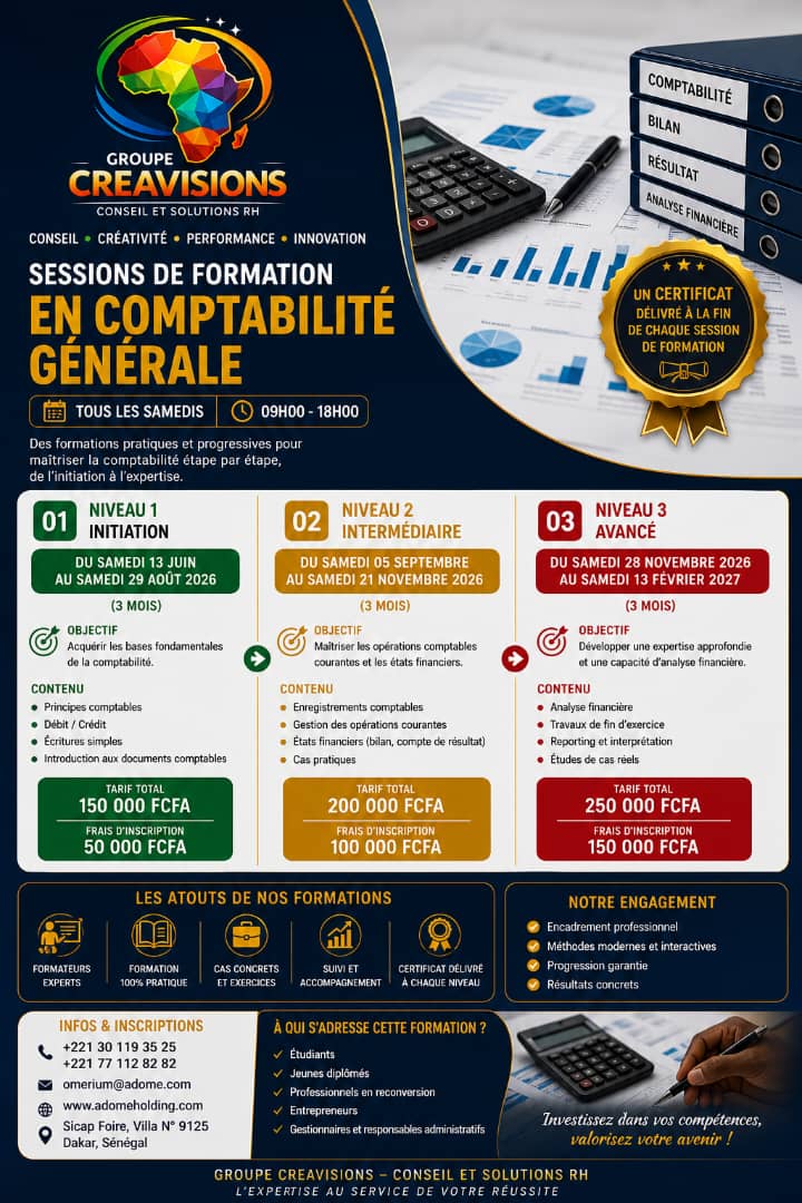 Sessions de Formation en Comptabilité Générale